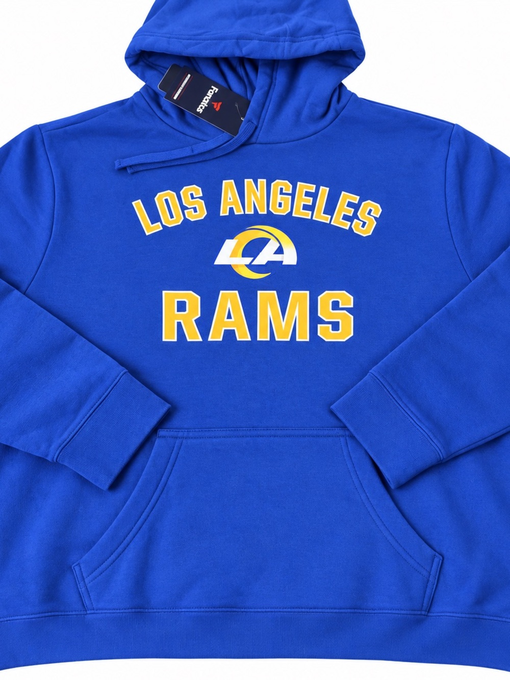 Fanatics Los Angeles Rams Royal Blue Pullover Hoodie with Yellow Logo